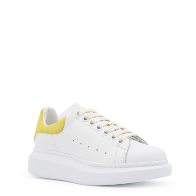 Shop Alexander Mcqueen Sneakers In White/lichen
