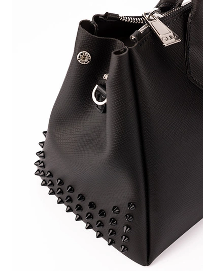 Shop Gum Studs Detail Tote Bag In Black