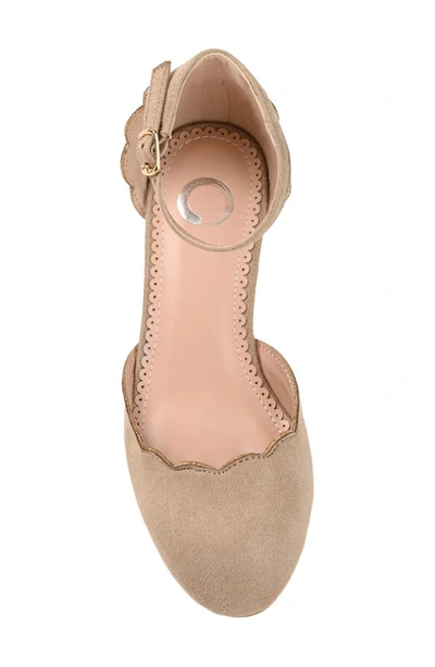 Shop Journee Collection Edna Pump In Taupe