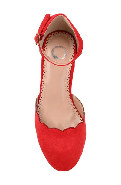 Journee Collection Edna Pump In Red