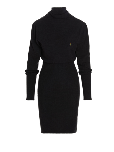 Shop Vivienne Westwood Bea Dress In Gray