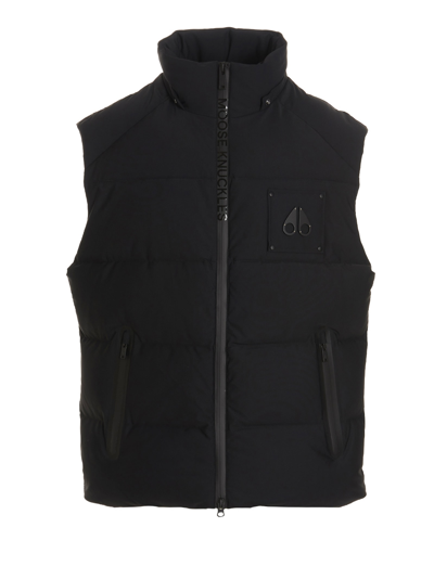 Shop Moose Knuckles Midi Vest In Black