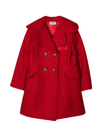 Shop Moschino Red Coat Girl . In Rosso