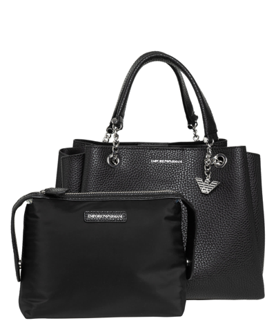 Shop Emporio Armani Myea Handbag In Black