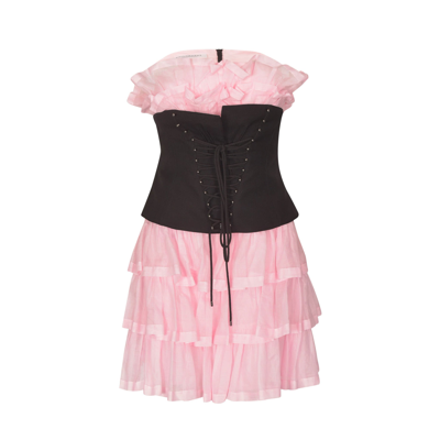 Shop Philosophy Di Lorenzo Serafini Mini Dress In Pink