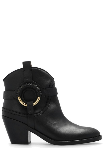 Shop See By Chloé Pointed Toe Braided In Black