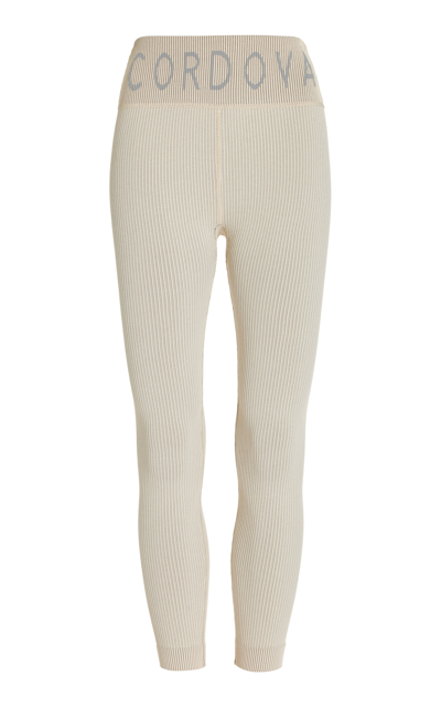 Shop Cordova Base Layer Ribbed-knit Pants In Neutral