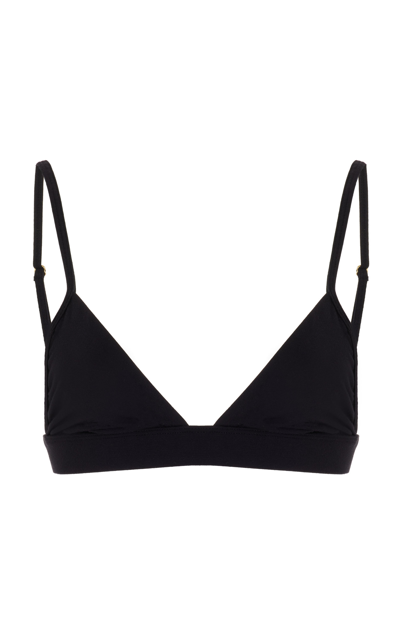 Shop Éterne Stretch-jersey Triangle Bra Top In Black