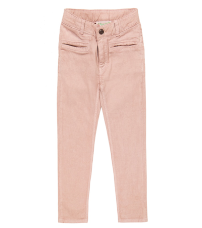 Shop Bonpoint Dewey Cotton Corduroy Pants In Rose Pale