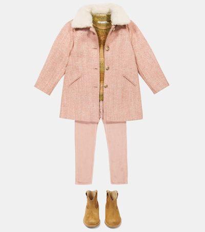 Bonpoint Dewey Cotton Corduroy Pants In Rose Pale