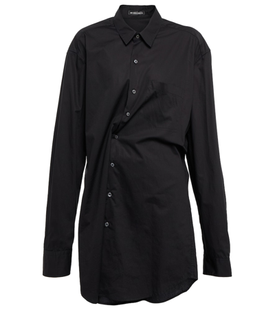 Shop Ann Demeulemeester Cotton Poplin Shirt In Black