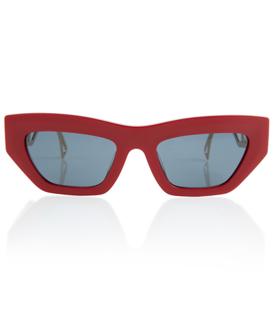 Shop Versace Cat-eye Sunglasses In 0