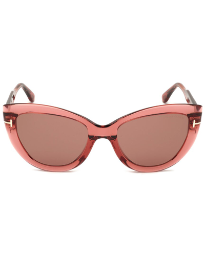 Shop Tom Ford Women's Ft0762 55mm Sunglasses In Pink