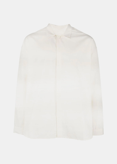 Sunnei Long-sleeve Box-cut Shirt In Off White | ModeSens