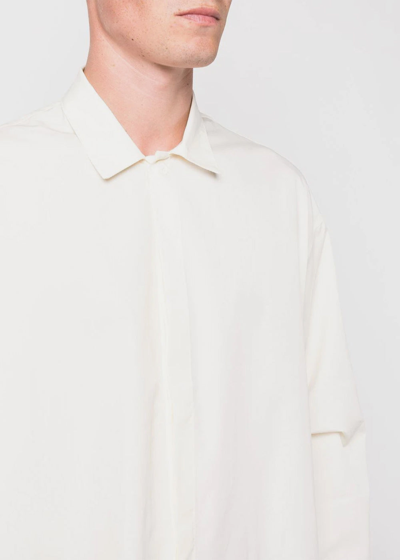 Sunnei Long-sleeve Box-cut Shirt In Off White | ModeSens