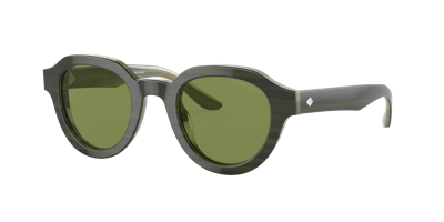 Shop Giorgio Armani Woman Sunglass Ar8172u In Green