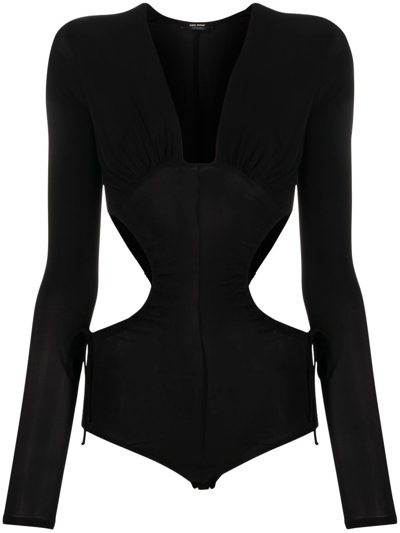 Shop Isabel Marant Jorja Bodysuit In Black