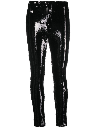 Shop Isabel Marant Madilio Sequined Trousers In Black