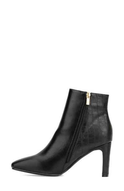 New York And Company Una Pointed Toe Bootie In Black