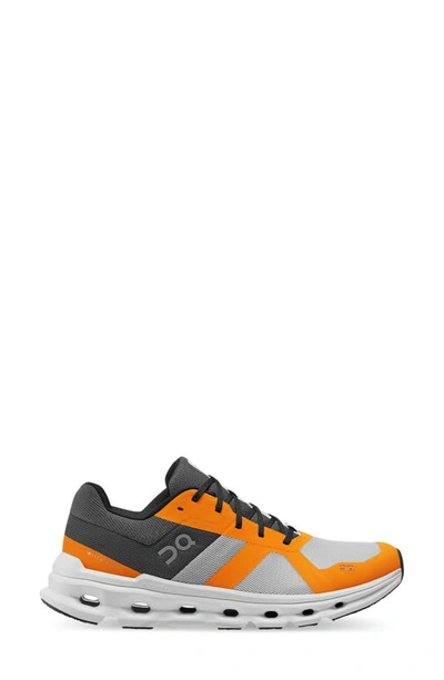 On Men's Cloudrunner Lace Up Running Sneakers In Frost/ Turmeric