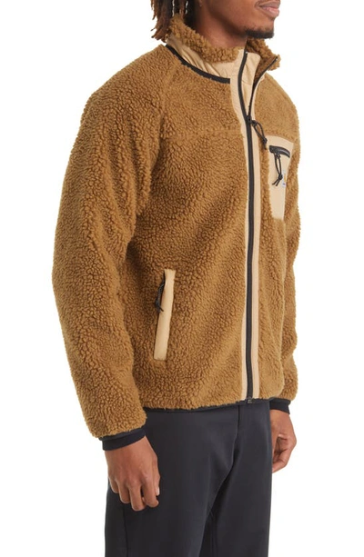 Shop Carhartt Prentis Camo Fleece Jacket In Hamilton Brown / Dus