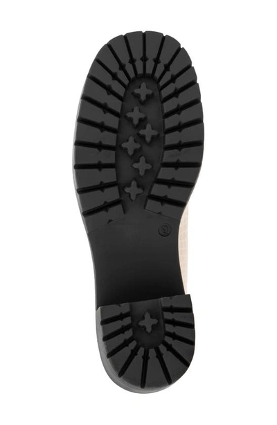 New York And Company Penni Croc Embossed Platform Loafer In Bone