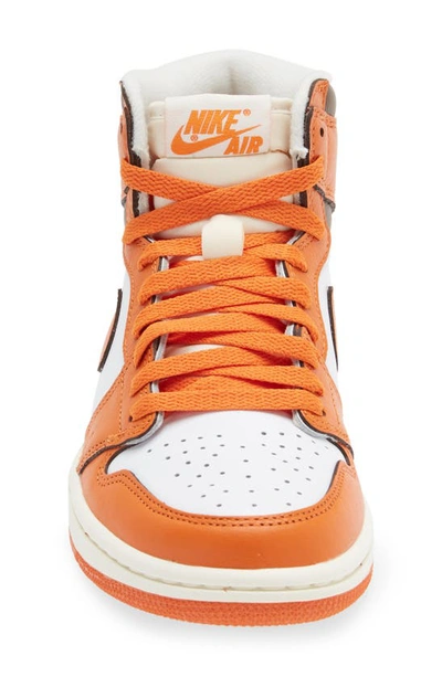 Shop Jordan Air  1 Retro High Basketball Sneaker In White/ Starfish/ Cacao/ Sail