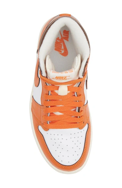 Shop Jordan Air  1 Retro High Basketball Sneaker In White/ Starfish/ Cacao/ Sail
