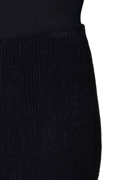 Shop Akris Punto Circuit Board Intarsia Knit Pencil Skirt In Black-sand