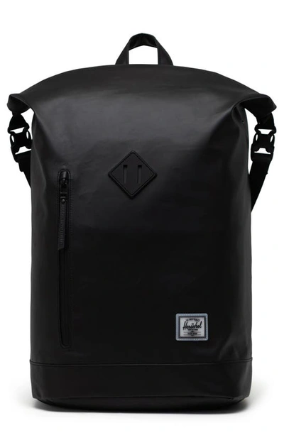 Shop Herschel Supply Co Roll Top Backpack In Black