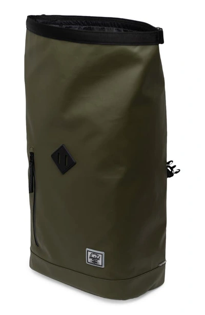 Shop Herschel Supply Co Roll Top Backpack In Ivy Green