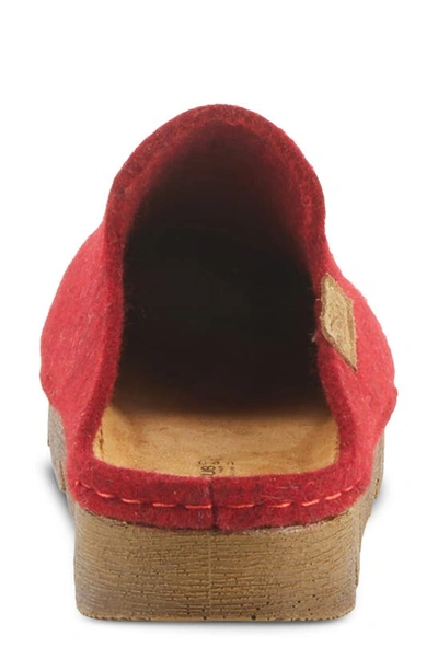 Flexus By Spring Step Cloggish Mule In Red