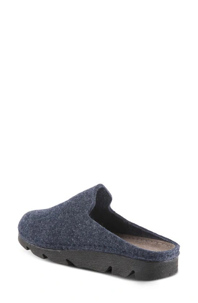 Flexus By Spring Step Cloggish Mule In Navy