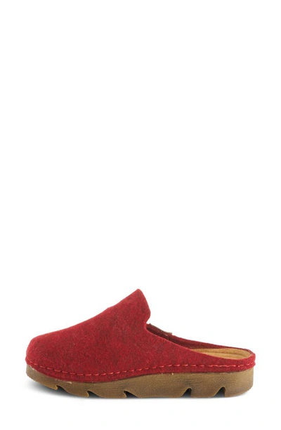 Flexus By Spring Step Cloggish Mule In Red