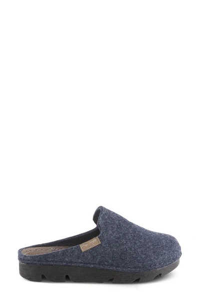 Flexus By Spring Step Cloggish Mule In Navy