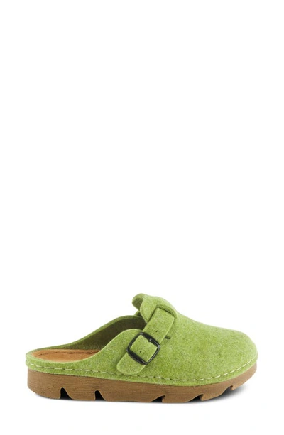 Flexus By Spring Step Clogger Mule In Green
