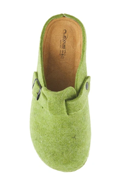 Flexus By Spring Step Clogger Mule In Green