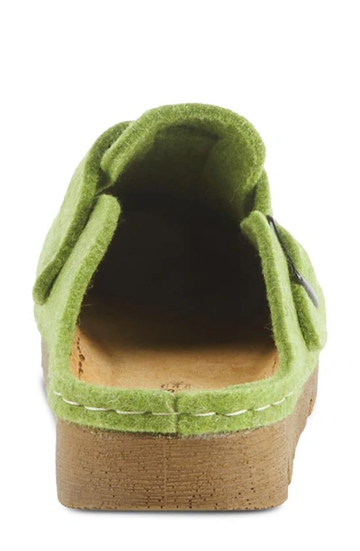 Flexus By Spring Step Clogger Mule In Green