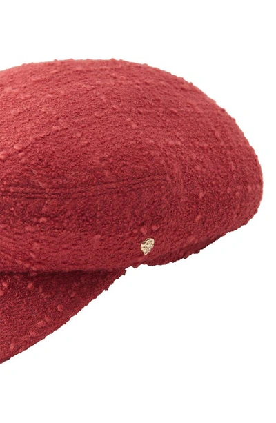 Helen Kaminski Vicky Bouclé Wool Baker Boy Hat In Winter Rose