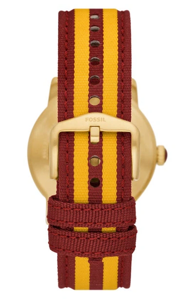 Shop Fossil X Harry Potter™ Limited Edition Gryffindor™ Hogwarts™ House Strap Watch, 40mm In Gold/red