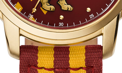 Shop Fossil X Harry Potter™ Limited Edition Gryffindor™ Hogwarts™ House Strap Watch, 40mm In Gold/red