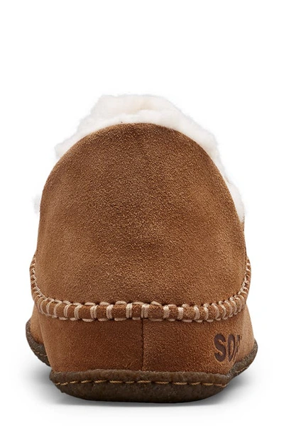 Shop Sorel Manawan Ii Faux Fur Lined Slipper In Elk