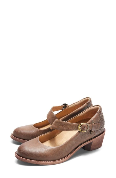 Halsa Footwear Mia Mary Jane In Taupe