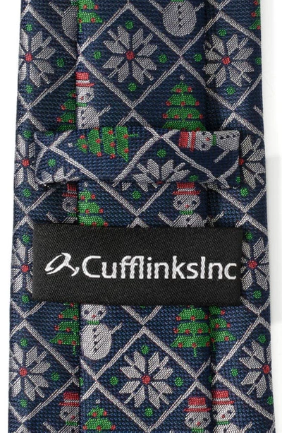 Shop Cufflinks, Inc . Sweater Weather Silk Blend Tie In Blue