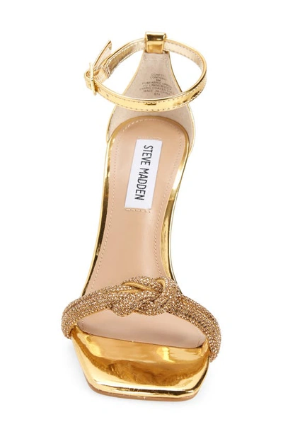 Shop Steve Madden Confeti Ankle Strap Sandal In Gold