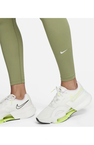 Shop Nike One Dri-fit Leggings In Alligator/ White