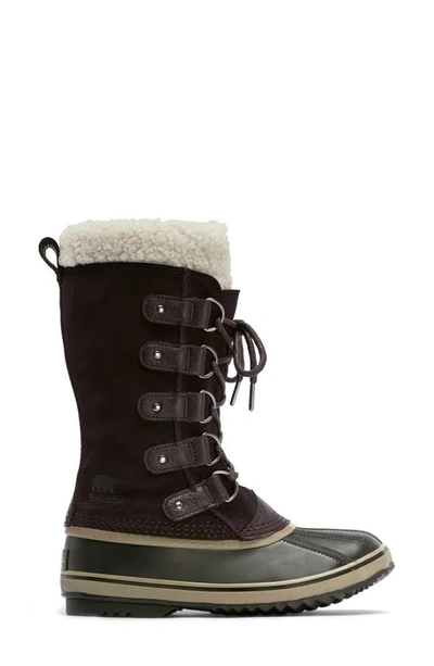 Shop Sorel Joan Of Arctic Faux Fur Waterproof Snow Boot In New Cinder/ Wet Sand