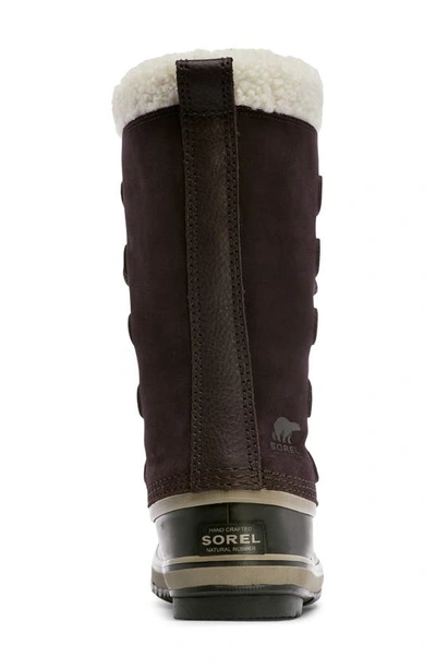 Shop Sorel Joan Of Arctic Faux Fur Waterproof Snow Boot In New Cinder/ Wet Sand