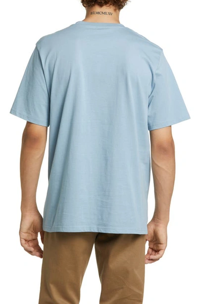 Shop Carhartt Logo Pocket T-shirt In Misty Sky