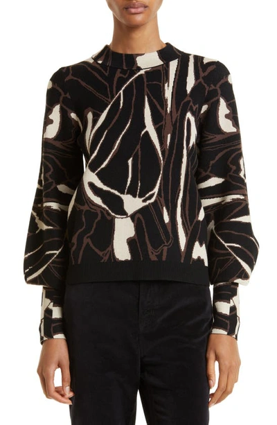 Shop Ted Baker Marelia Jacquard Sweater In Black